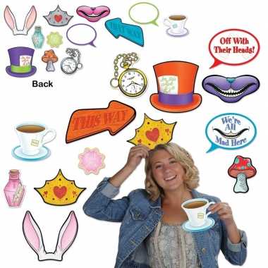 Foto prop set alice wonderland dubbelzijdig