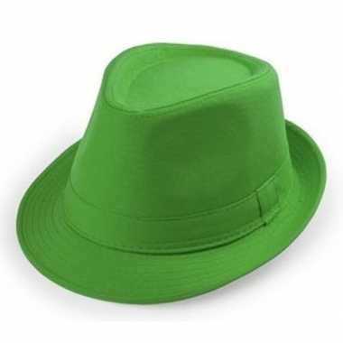 Groen trilby verkleed hoedje volwassenen