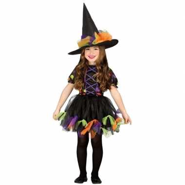 Halloween zwart heksen kostuum meisjes