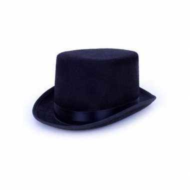 Hoge zwarte hoed