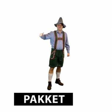 Pakket Oktoberfest kleding maat XXL accessoires heren