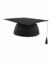 Afstudeer doctoraal hoed geslaagd zwart volwassenen