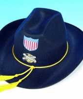 Blauwe amerikaanse soldaten hoed