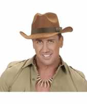 Luxe cowboy hoed bruin