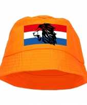 Oranje supporter koningsdag vissershoedje nederlandse vlag leeuw ek wk fans