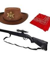 Speelgoed verkleedaccessoires set cowboy kinderen