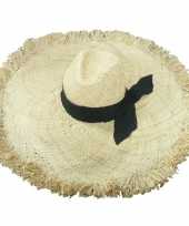 Stro strandhoed zonnehoed ibiza style geba dames