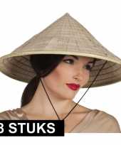 X aziatische hoeden verkleed accessoire 10162125