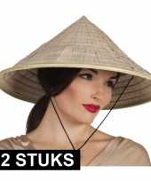 X aziatische hoeden verkleed accessoire 10162126