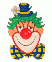 X clown wanddecoratie