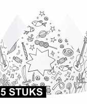X knutsel papieren kroontjes om te kleuren kinderen 10158166