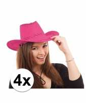 X roze toppers cowboy hoeden stiksels 10109514