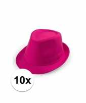 X toppers roze trilby hoedjes 10109533