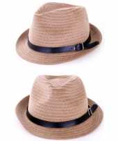 Zomer hoed zwart riempje